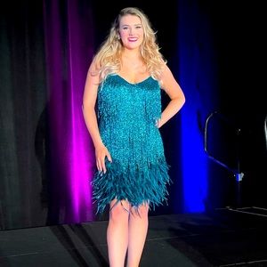 Teal NADINE MERAB Dress Lottie